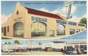 Wegge - Pelton Motor Co., Dodge - Plymouth -- 1021 E. Colorado St.
