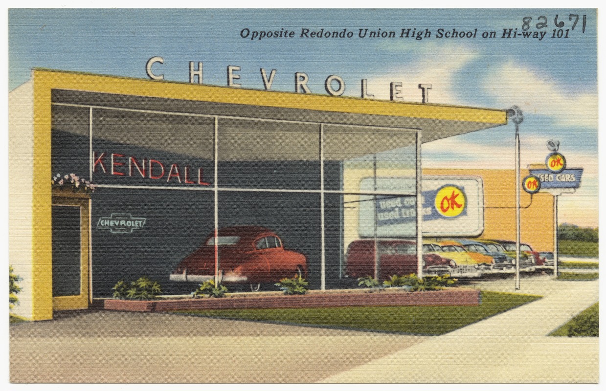 Lee Kendall Chevrolet, Opposite Redondo Union High School on Hi-way 101