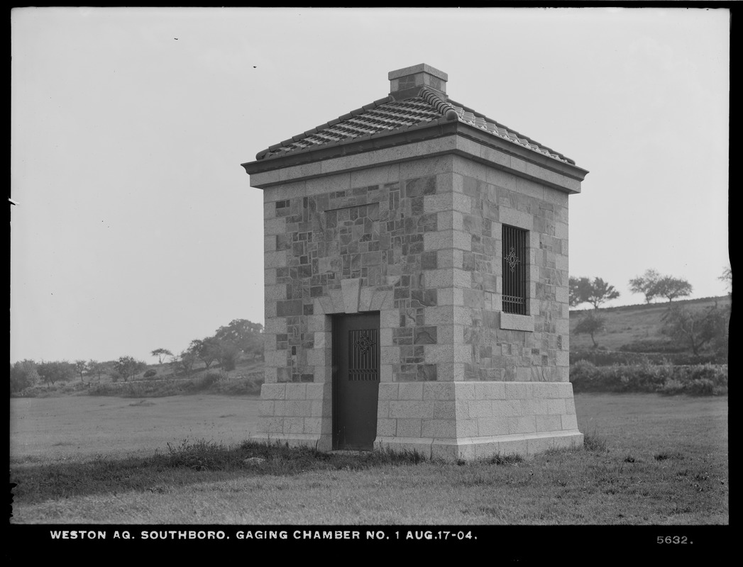 Weston Aqueduct, Gaging Chamber No. 1, Southborough, Mass., Aug. 17, 1904