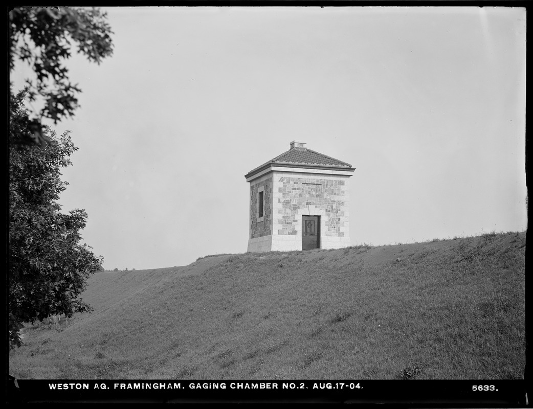 Weston Aqueduct, Gaging Chamber No. 2, Framingham, Mass., Aug. 17, 1904