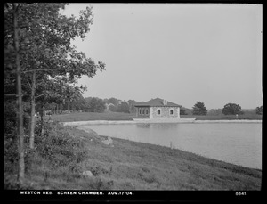 Weston Aqueduct, Weston Reservoir, Screen Chamber, Weston, Mass., Aug. 17, 1904
