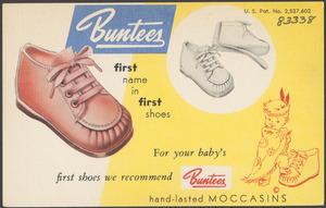 Buntees, first name in first shoes