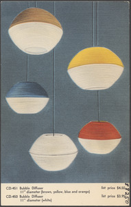 Gay new Lam bubble diffusers and lamps