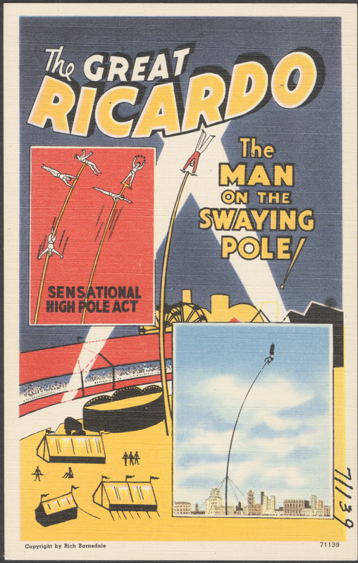 The Great Ricardo, the man on the swaying pole!