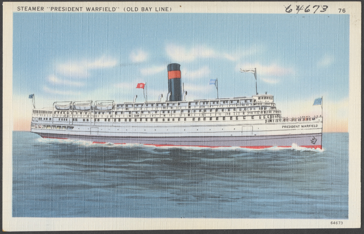 Steamer "President Warfield" (Old Bay Line)