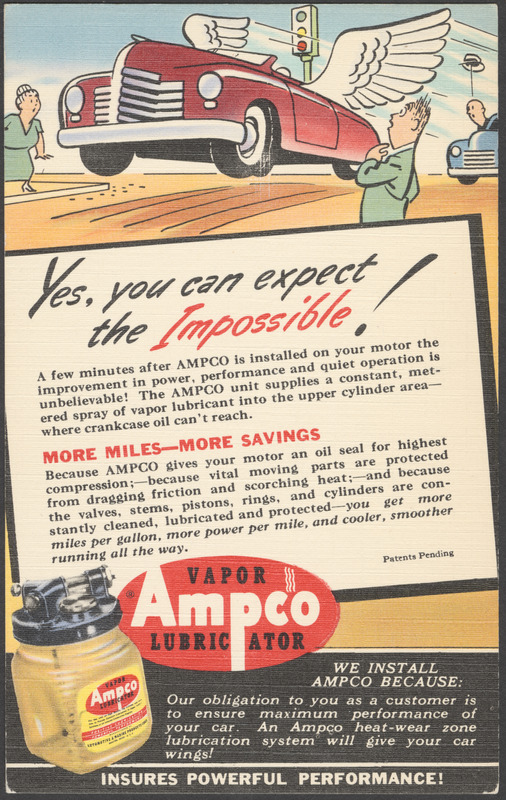 Yes, you can expect the impossible! Ampco vapor lubricator