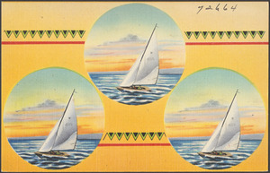 Three sailboats