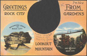 Greetings from Rock City Gardens, Lookout Mountain
