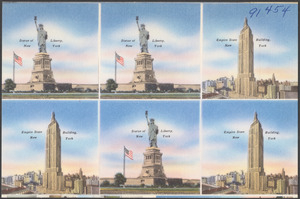 Statue of Liberty, New York. Empire State Building, New York.