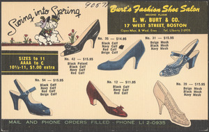 Swing into spring. Burt's Fashion Shoe Salon