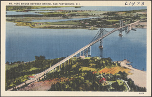 Mt. Hope Bridge between Bristol and Portsmouth R. I.
