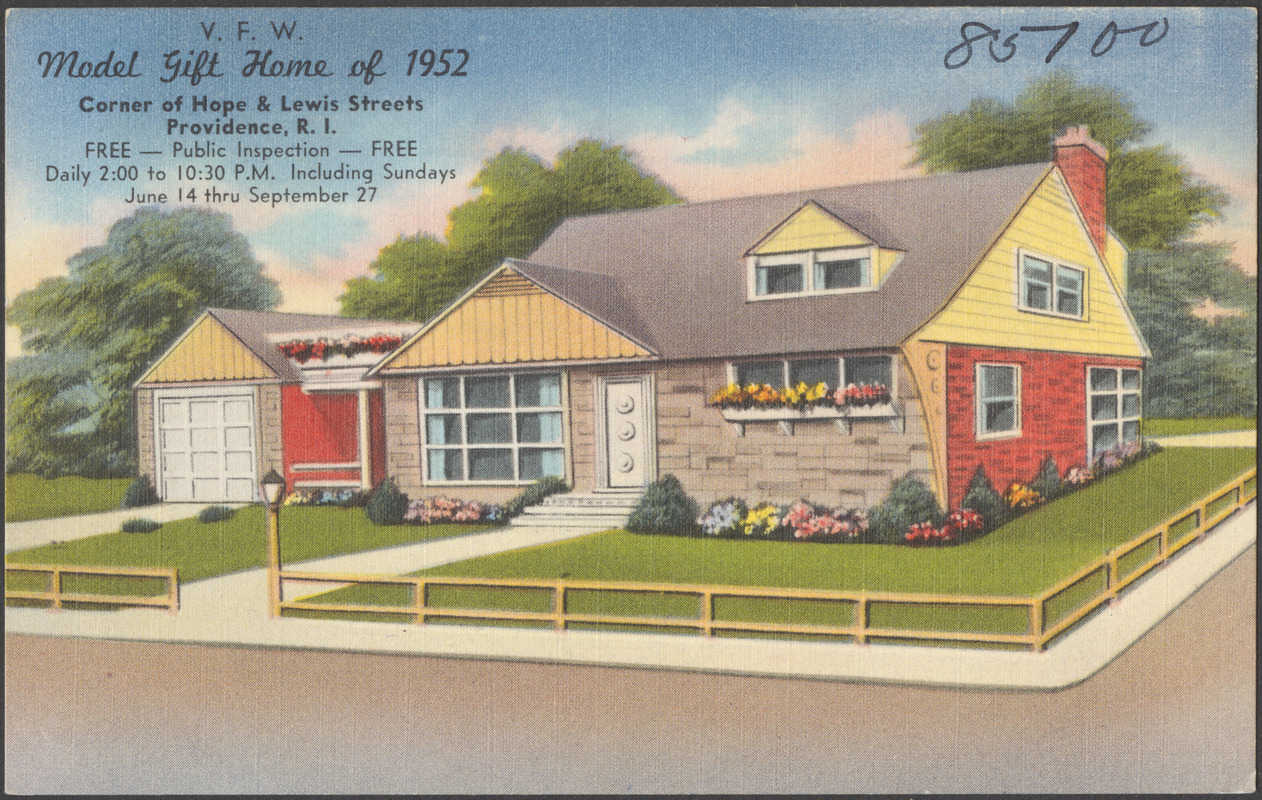 V. F. W. model gift home of 1952