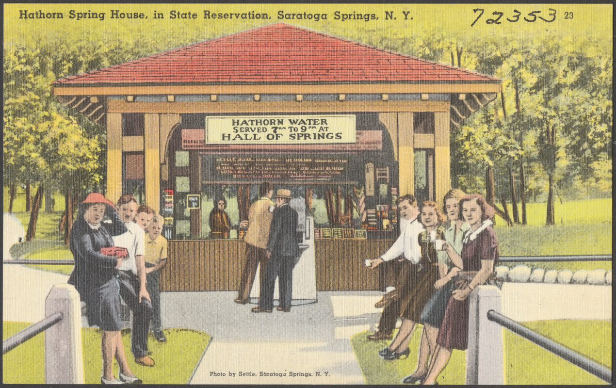 Hathorn Spring House, in state reservation, Saratoga Springs, N. Y.