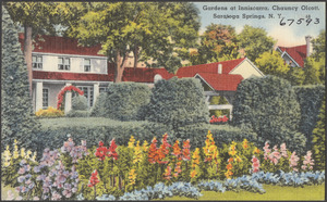 Gardens at Inniscarra, Chauncy Olcott, Saratoga Springs, N. Y.
