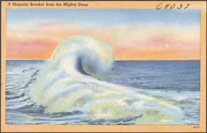 A majestic breaker from the mighty deep