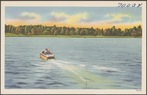 Motorboat on a lake