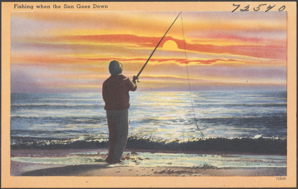 Fishing when the sun goes down