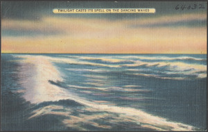 Twilight casts its spell on the dancing waves