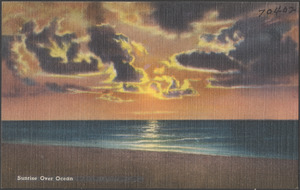 Sunrise over ocean