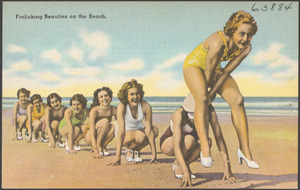 Frolicking beauties on the beach