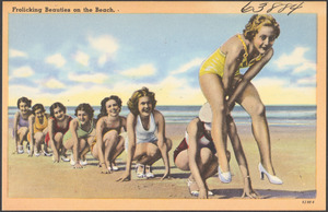 Frolicking beauties on the beach