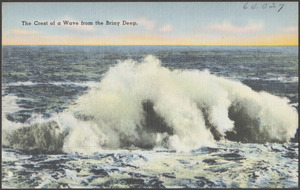 The crest of a wave from the briny deep
