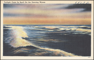Twilight casts its spell on the dancing waves