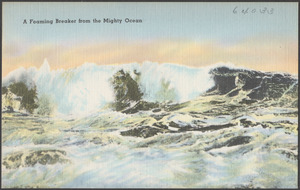 A foaming breaker from the mighty ocean