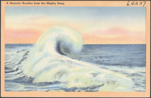 A majestic breaker from the mighty deep