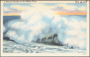 A majestic breaker on the mighty deep