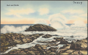 Surf and rocks