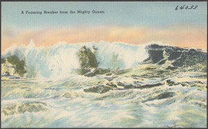 A foaming breaker from the mighty ocean