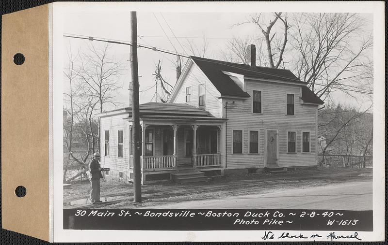 30 Main Street, house, Boston Duck Co., Bondsville, Palmer, Mass., Feb