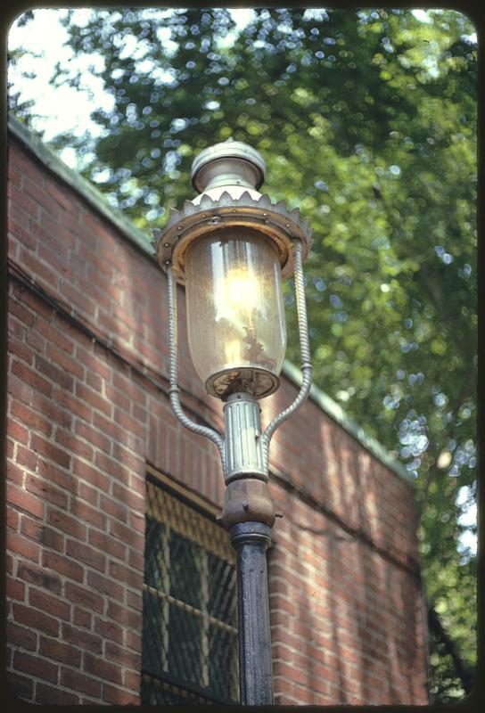 Gas street lamp, Beacon Hill Digital Commonwealth