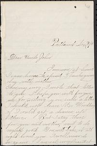 Letter from Zadoc Long III to John D. Long, November 24