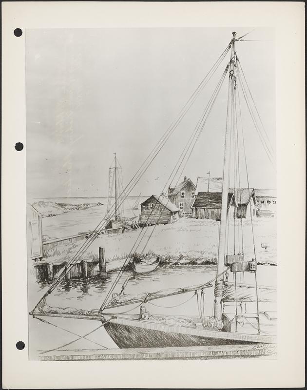 Herring River fishing shanties Digital Commonwealth