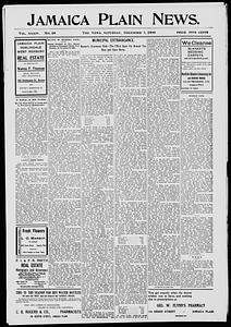 Jamaica Plain News, December 01, 1906