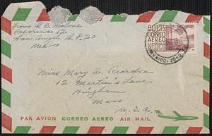 Correspondences to MA Reardon (1958)