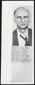 Indicted as Spy--Rudolf Ivanovich Abel, above, was indicted today in New York, charged with conspiring to commit espionage for a Soviet Union spy ring.