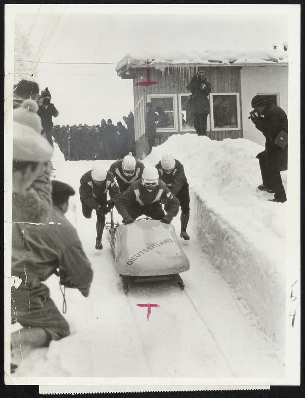 Subjects: German Bobsled Team Program: 1964 Winter Olympics On Air ...