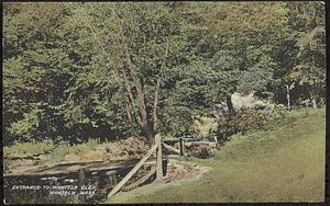 Entrance to Whately Glen, Whately, Mass.