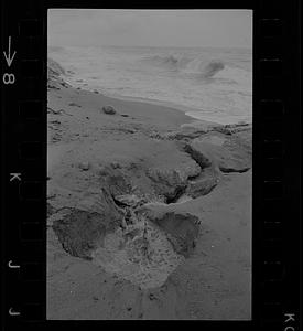 Rough seas and new seawall