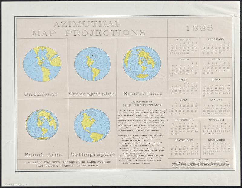 Azimuthal map projections