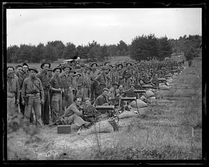 Machine gun training - Camp Devens