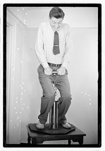A man using an unidentified device