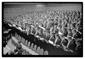 Harvard & Radcliffe Glee Clubs symphony Woodworth conducting, Symphony Hall