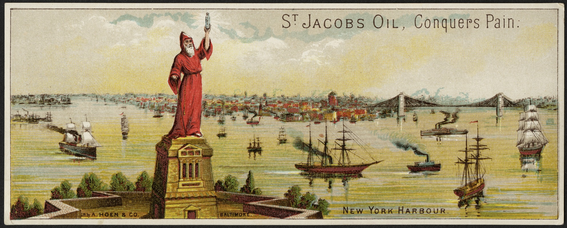 St. Jacobs Oil, conquers pain - New York Harbour