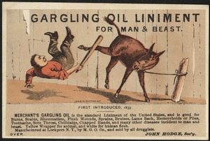 Gargling Oil Liniment for man & beast