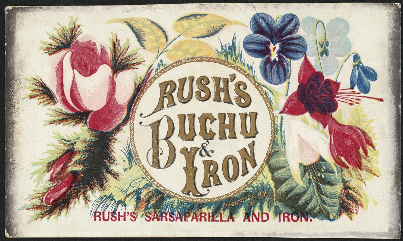 Rush's Buchu & Iron, Rush's Sarsaparilla and iron.