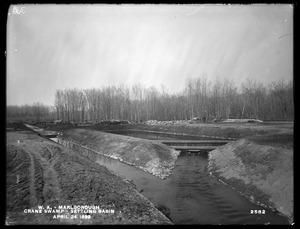 Wachusett Aqueduct, Crane Swamp Settling Basin, Marlborough, Mass., Apr. 24, 1899
